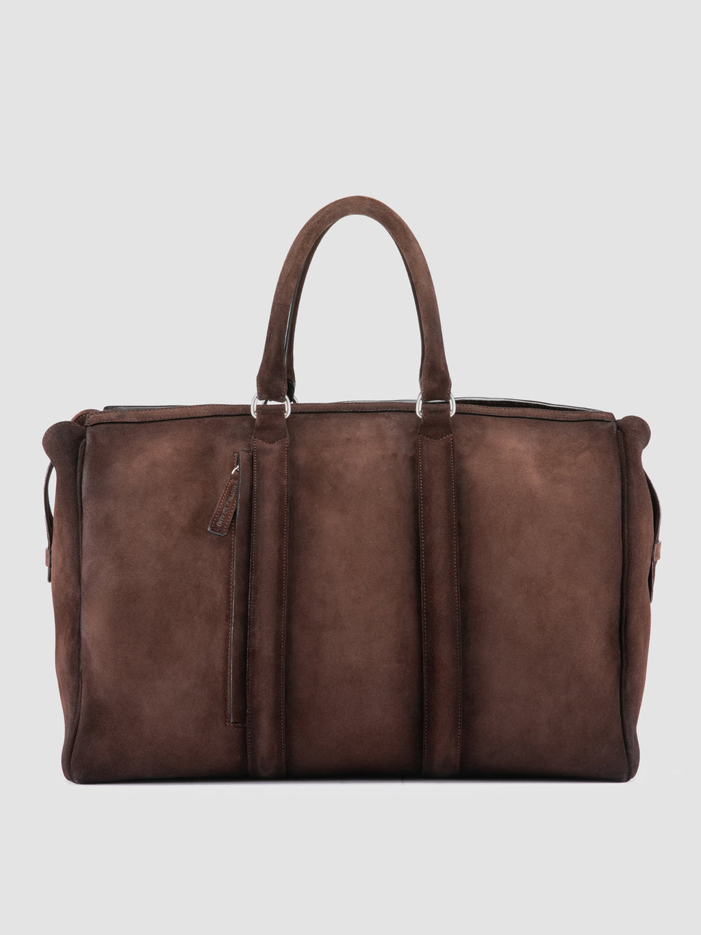 QUENTIN 009 - Brown Suede Bag - image 1,side view