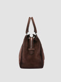QUENTIN 009 - Brown Suede Bag - thumb image 3,side view