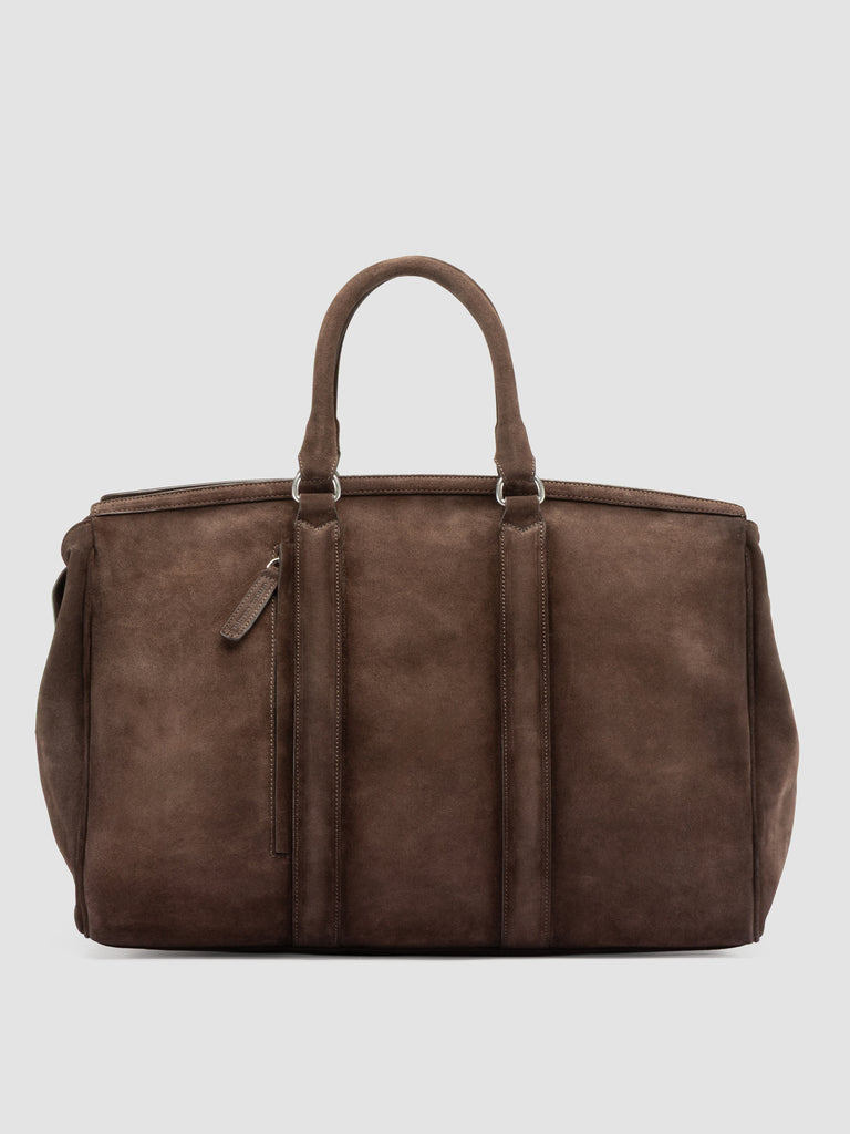 QUENTIN 009 - Taupe Suede Bag