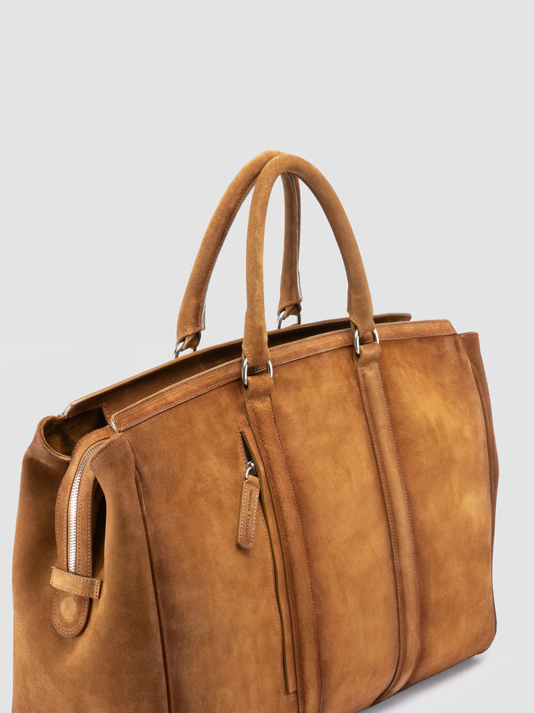 QUENTIN 009 - Brown Suede Bag