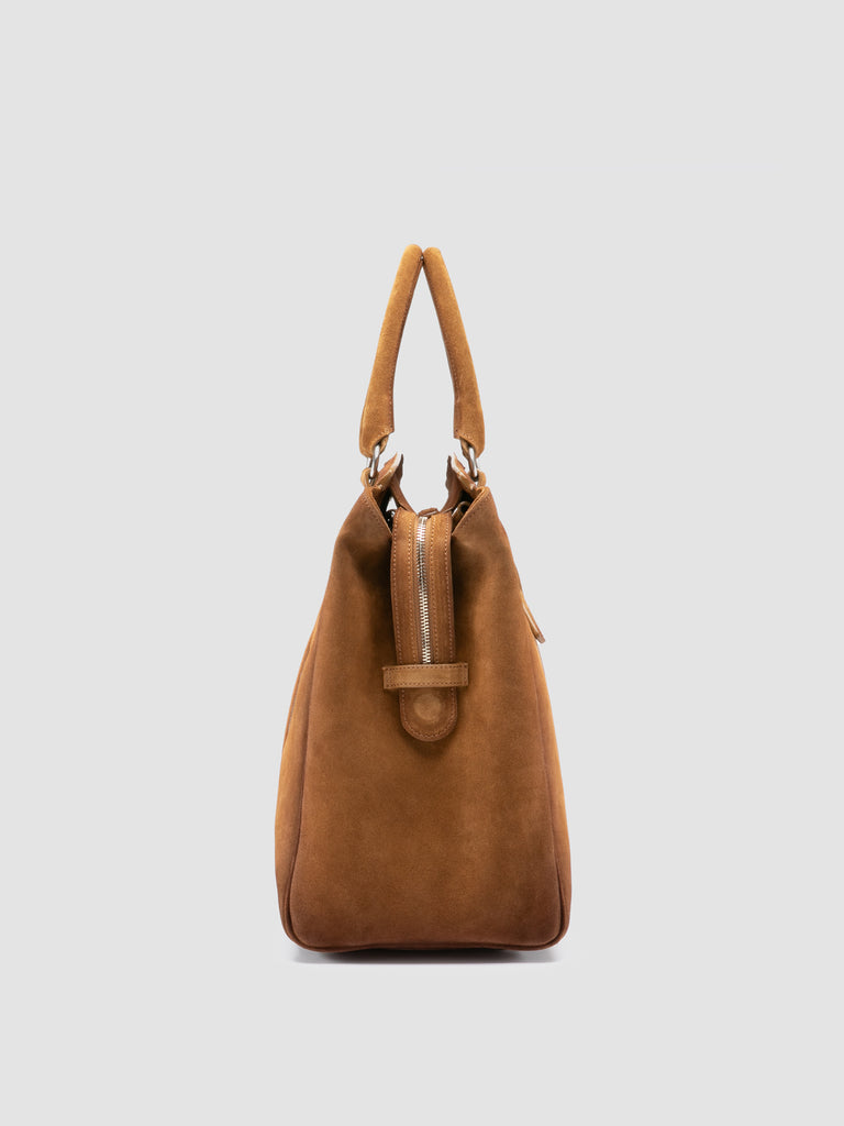 QUENTIN 009 - Brown Suede Bag