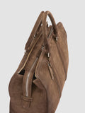 QUENTIN 009 - Brown Suede Bag - thumb image 6,side view
