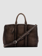QUENTIN 009 - Brown Suede Bag