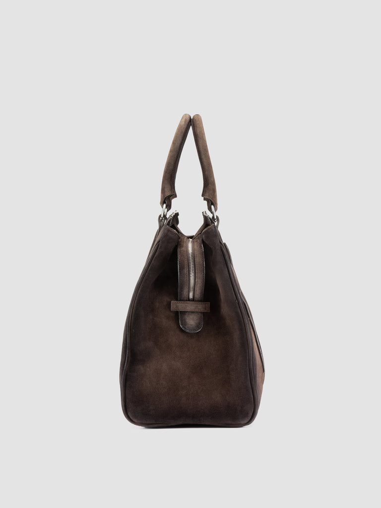 QUENTIN 009 - Brown Suede Bag