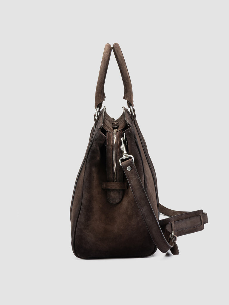 QUENTIN 009 - Brown Suede Bag