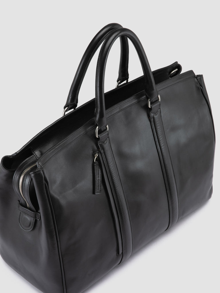 QUENTIN 009 - Black Leather Bag