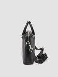 QUENTIN 019 - Schwarze Aktentasche aus Leder - thumb image 5,side view
