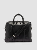 QUENTIN 019 - Black Leather Briefcase