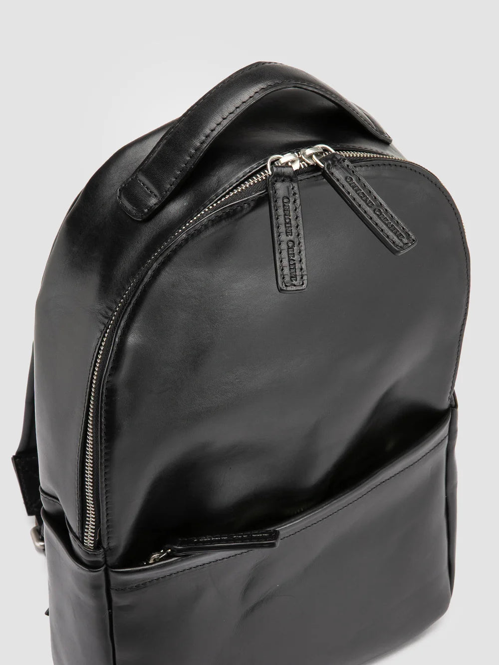 QUENTIN 020 - Black Leather Backpack - image 2