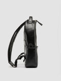 QUENTIN 020 - Black Leather Backpack - thumb image 3,side view