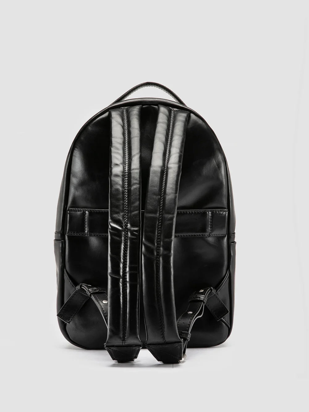 QUENTIN 020 - Black Leather Backpack - image 4