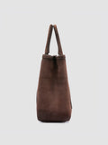 QUENTIN 021 - Brown Suede Briefcase
