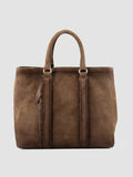 QUENTIN 021 - Brown Suede Briefcase