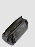QUENTIN 022 - Grey Leather Pouch - thumb image 2,side view
