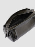 QUENTIN 022 - Grey Leather Pouch - thumb image 6,side view