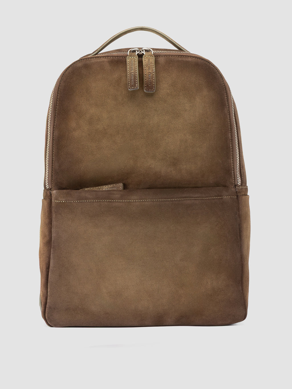QUENTIN 023 - Taupe Suede Backpack - image 1,side view