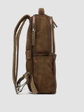 QUENTIN 023 - Taupe Suede Backpack - thumb image 3,side view
