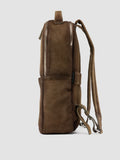 QUENTIN 023 - Taupe Suede Backpack - thumb image 5,side view