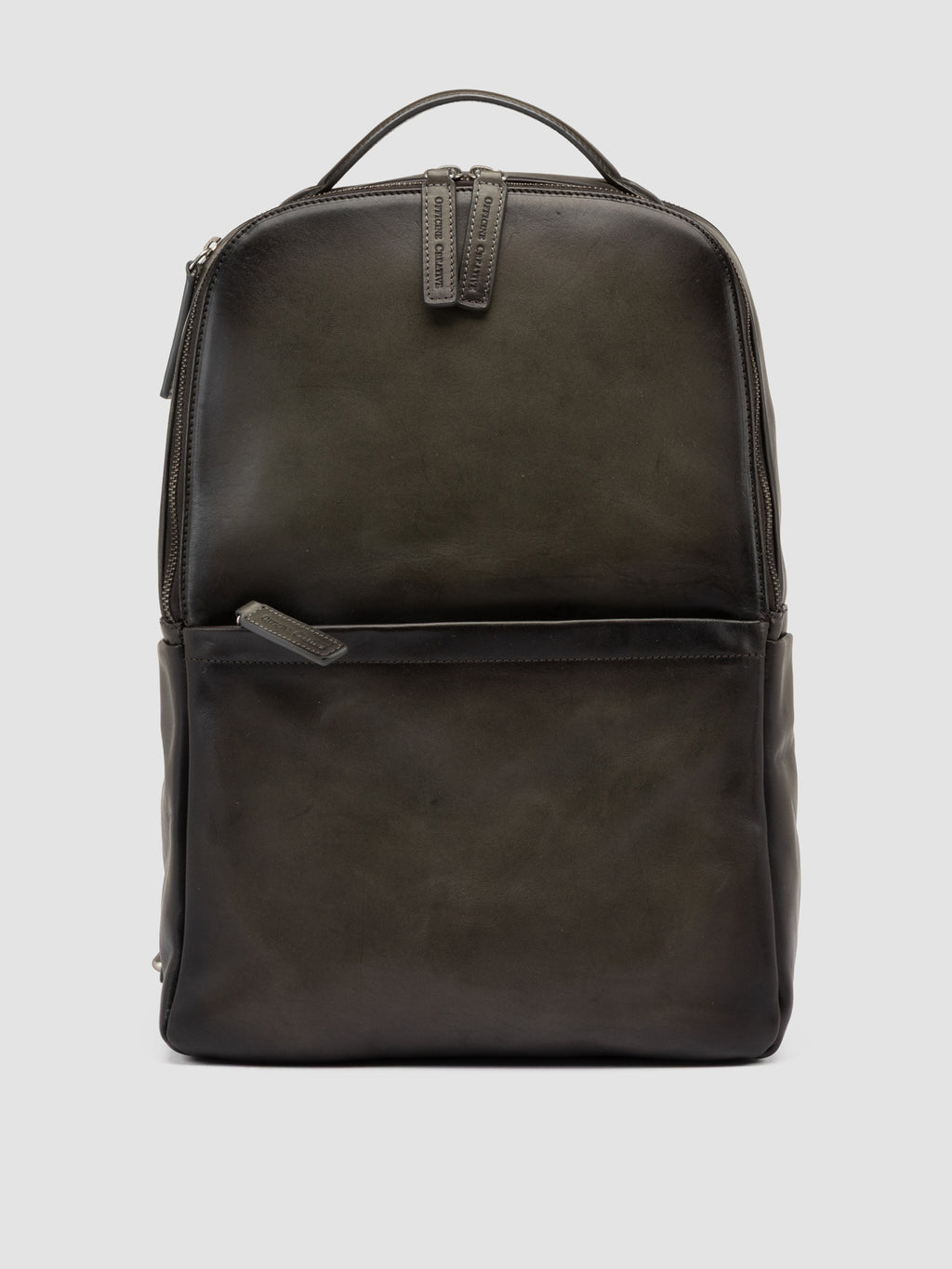 QUENTIN 023 - Grey Suede Backpack - image 1,side view