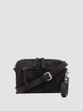 QUENTIN 025 - Black Suede Pounch Bags - thumb image 1,side view