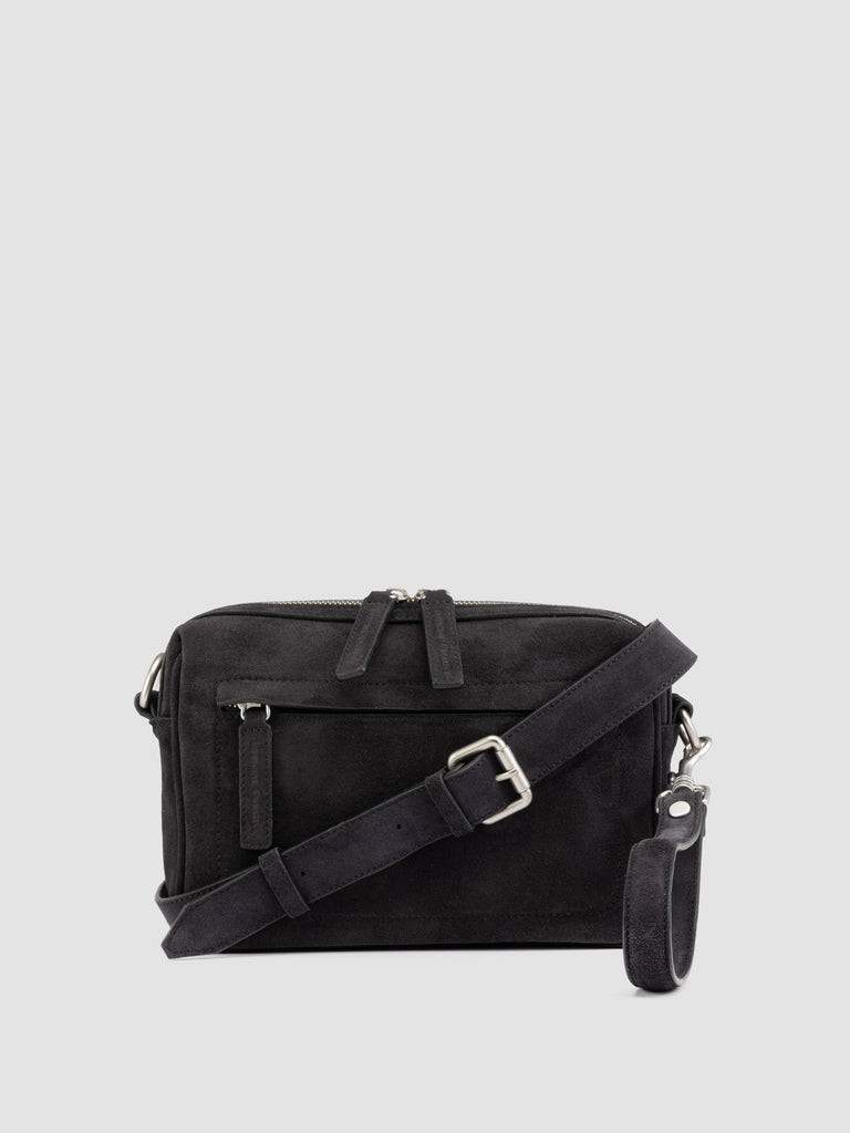QUENTIN 025 - Black Suede Pounch Bags