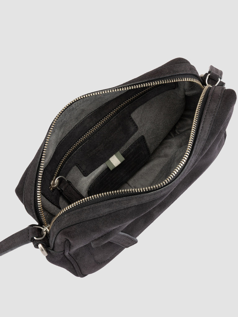 QUENTIN 025 - Black Suede Pounch Bags