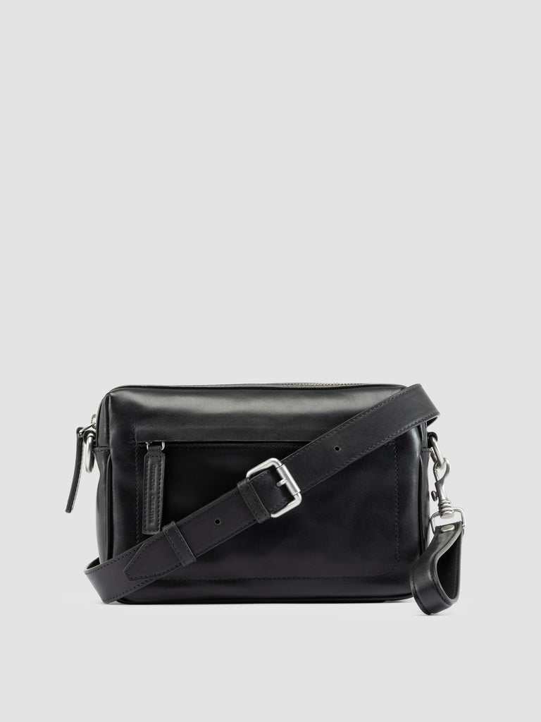 QUENTIN 025 - Black Leather Pounch Bags