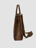 QUENTIN 026 - Taupe Suede Briefcase - thumb image 6,side view