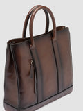 QUENTIN 026 - Brown Leather Briefcase - image OCBENNI26TUCS3D225TU0 - 2