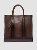 QUENTIN 026 - Brown Leather Briefcase - image OCBENNI26TUCS3D225TU0 - 3