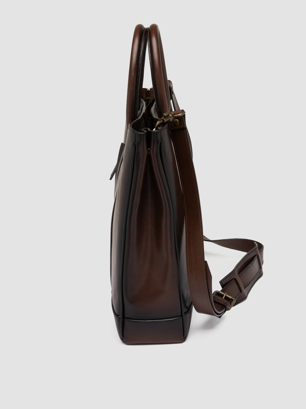QUENTIN 026 - Brown Leather Briefcase - image OCBENNI26TUCS3D225TU0 - 6