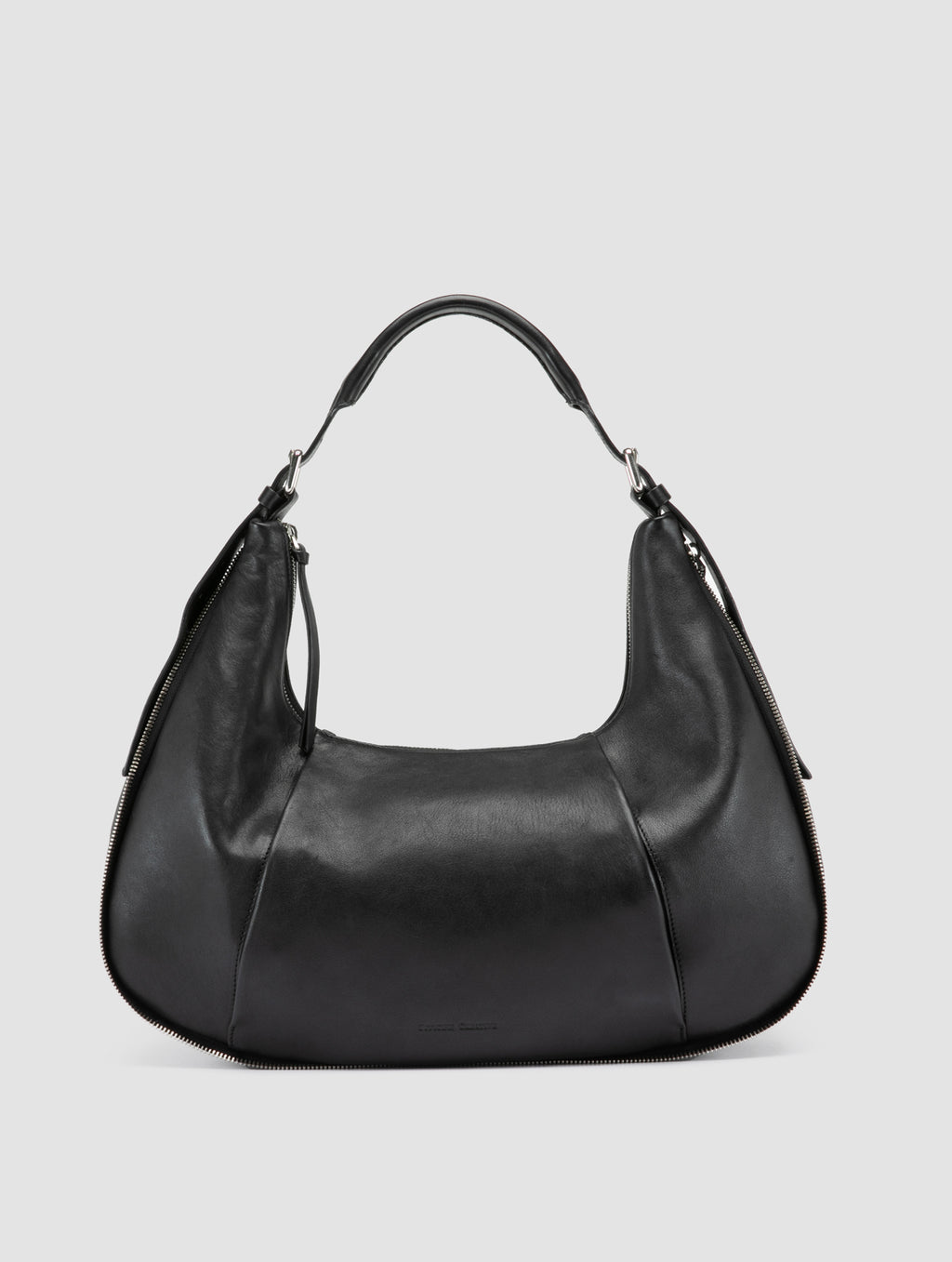 GHINZA 002 - Schwarze Umhängetaschen aus Leder - image 1,side view