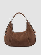 GHINZA 002 - Brown Suede Shoulder Bags