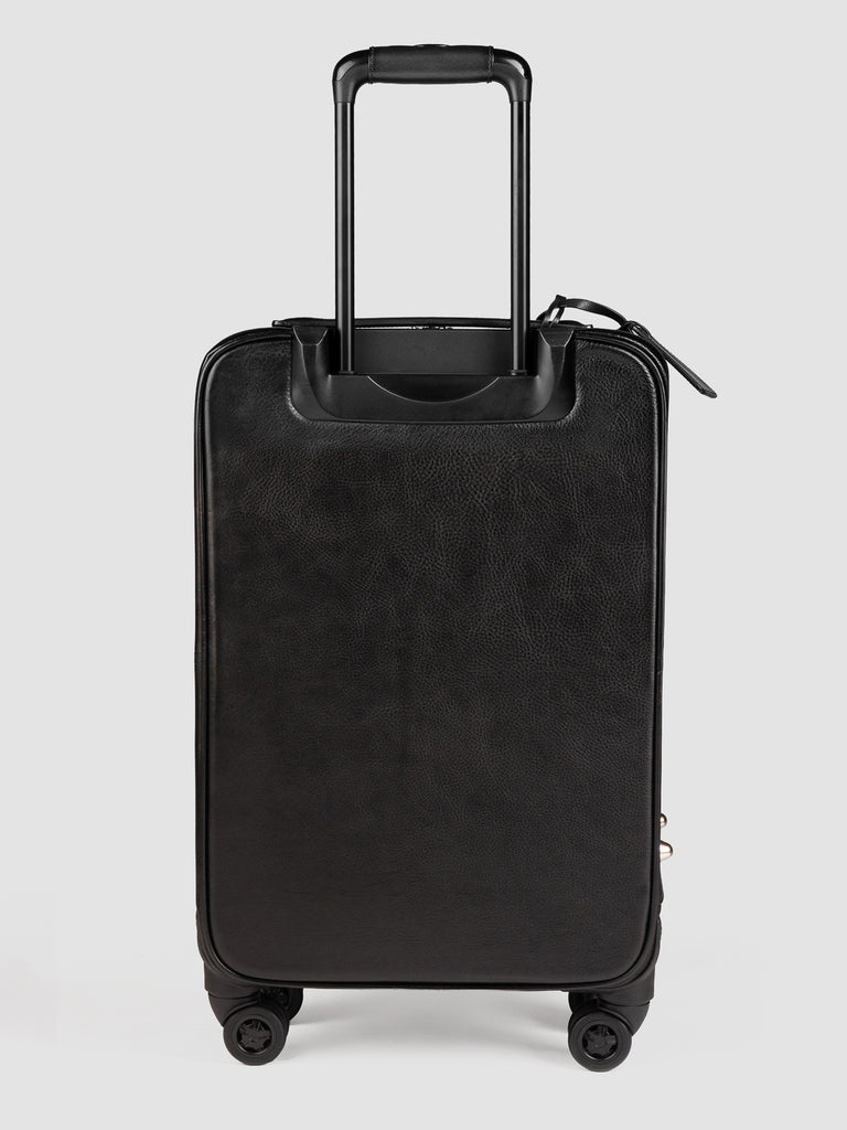 GULLIVER 001 - Black Leather Suitcase