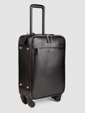 GULLIVER 001 - Black Leather Suitcase - thumb image 7,side view