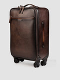 GULLIVER 001 - Brown Leather Suitcase - thumb image 5,side view