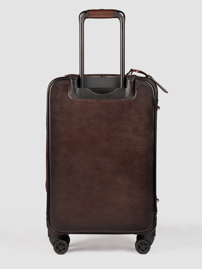 GULLIVER 001 - Brown Leather Suitcase