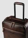 GULLIVER 001 - Brown Leather Suitcase - thumb image 4,side view