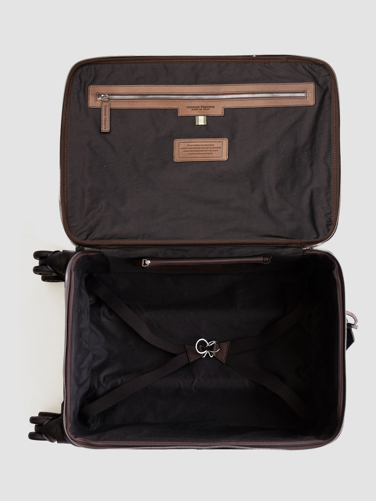 GULLIVER 001 - Brown Leather Suitcase