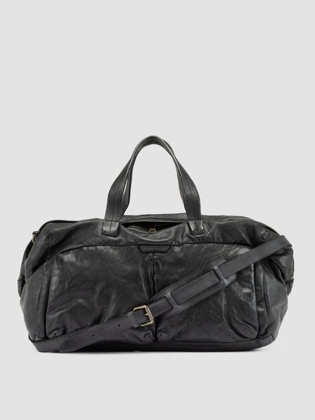 HELMET 049 - Black Leather Weekend Bags – Officine Creative