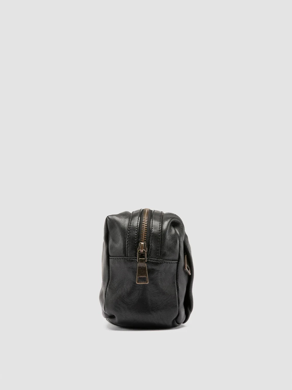 HELMET 054 - Schwarze Ledertasche - image 3,side view