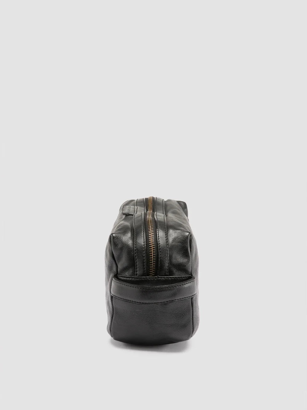 HELMET 054 - Schwarze Ledertasche - image 5,side view