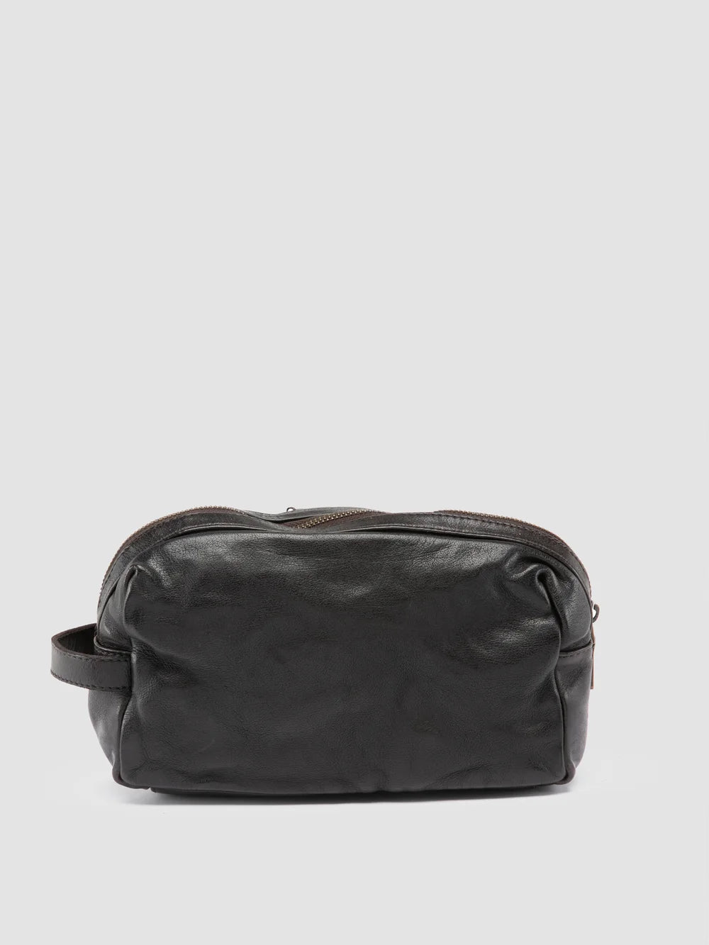 HELMET 054 - Brown Leather Pouch - image 4,side view