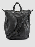 HELMET 055 - Black Leather Backpack - thumb image 1,side view
