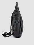 HELMET 055 - Black Leather Backpack - thumb image 4,side view