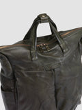 HELMET 055 - Green Leather Backpack - thumb image 2,side view
