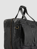 HELMET 056 - Black Leather Travel Bag - thumb image 6,side view
