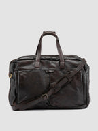 HELMET 056 - Brown Leather Travel Bag