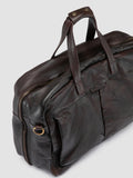 HELMET 056 - Brown Leather Travel Bag - thumb image 2,side view