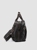 HELMET 056 - Brown Leather Travel Bag - thumb image 4,side view